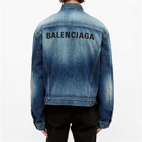 balenciaga jeans jacket replica|balenciaga jean jacket men's.